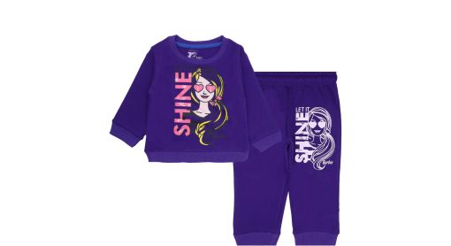 Let It Shine Barbie Fleece Tracksuit - Purple
