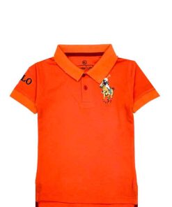 Boys Golf Polo Shirt - Orange