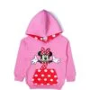 Minnie Hug Polka Kangaroo Pocket Hood - Baby Pink