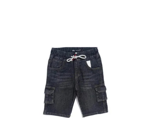 BS Cargo Denim Shorts – Charcoal