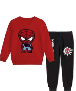 Spider-Man Fleece Tracksuit - Red & Black