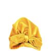 Velvet Bun Knot Baby Girls Turban Cap - Yellow