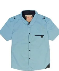 Regular Fit Casual Shirt - Ocean Blue