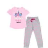 3RD Grade Unicorn Tee & Trouser - Baby Pink & Grey
