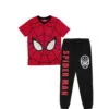 Spiderman Silver Mattelic Eyes Tee & Trouser