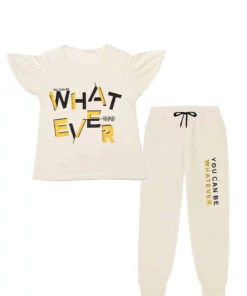 You Can Be What Ever Tee & Trouser - Off White