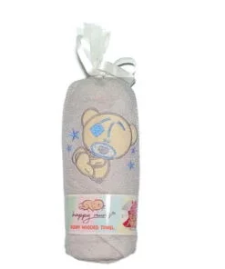 Baby Bear Gift Pack Hooded Towel - Light Brown