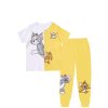 Tom & Jerry Hide & Seek Tee & Trouser - White & Yellow